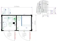 Plan douche WC